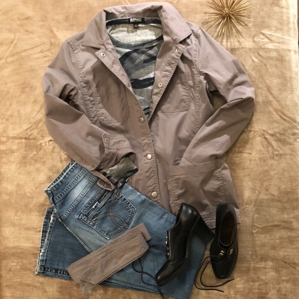 Banana Republic Military Grey Jacket